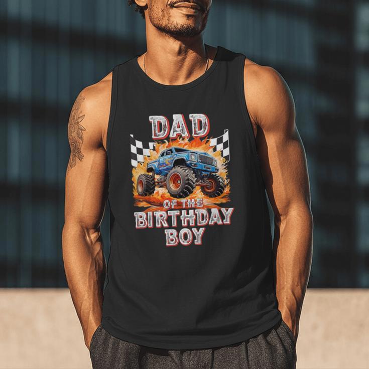 Dad Of The Birthday Boy Monster Truck Birthday Men Tank Top