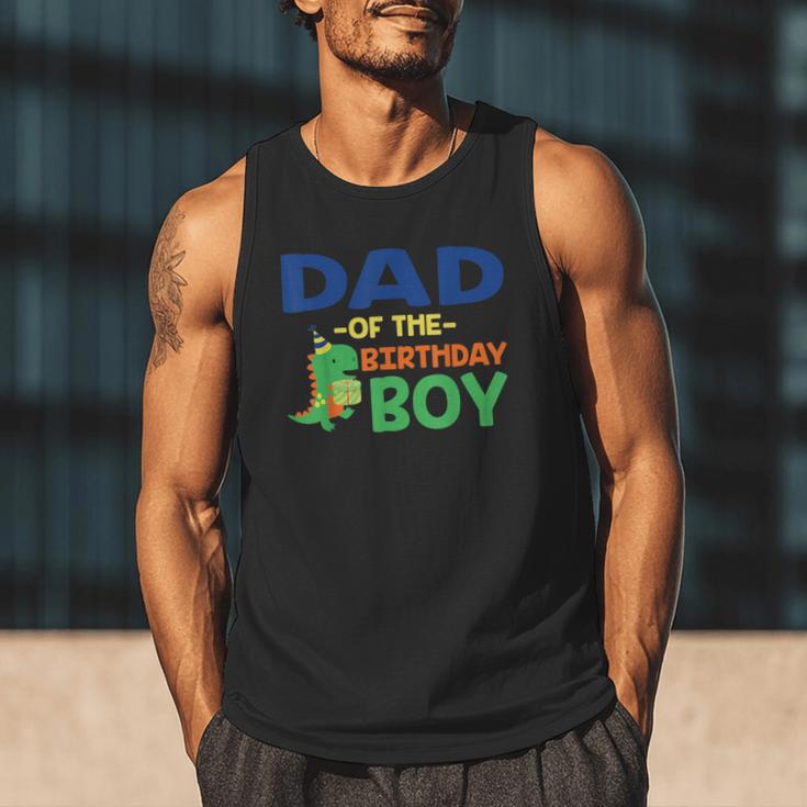 Dad Of The Birthday For Boy Saurus Rex Dinosaur Party Men Tank Top