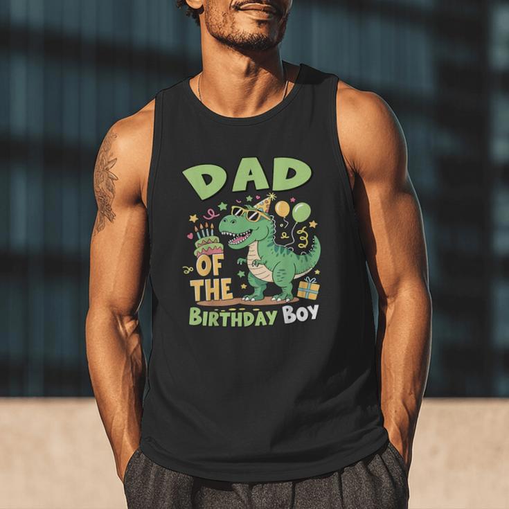 Dad Of The Birthday BoyRex Dinosaur Family Party Men Tank Top