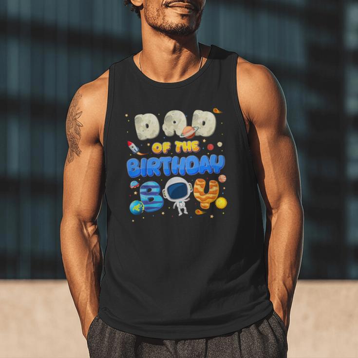 Dad Of The Birthday Boy Two The Moon Space Family Matching Men Tank Top