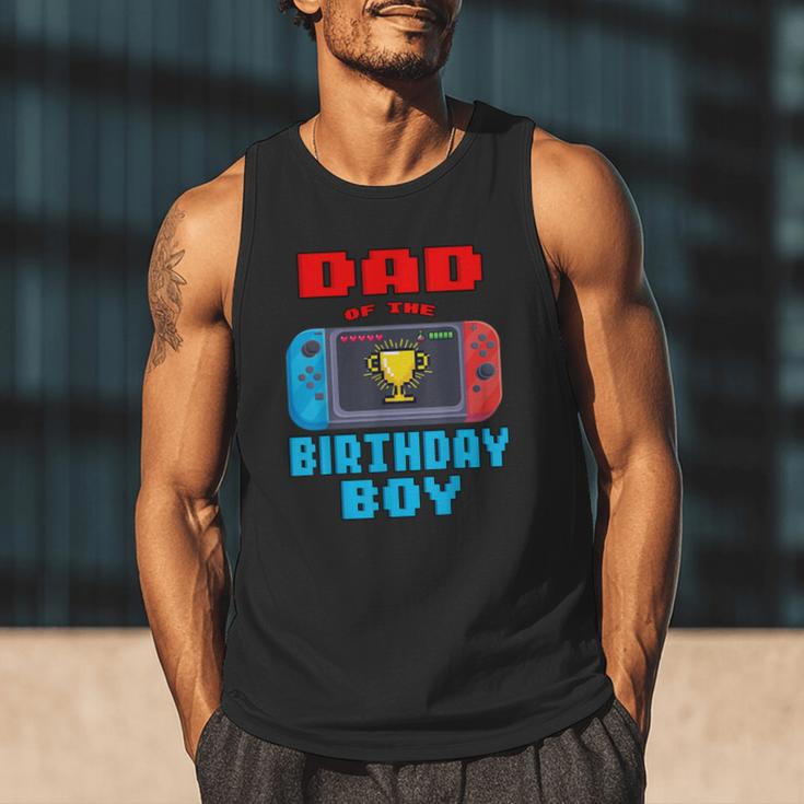 Dad Of The Birthday Boy Video Games Theme Bday Matching Men Tank Top
