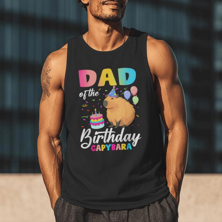 Dad Of The Birthday Capybara Girl Bday Party Family Men Tank Top