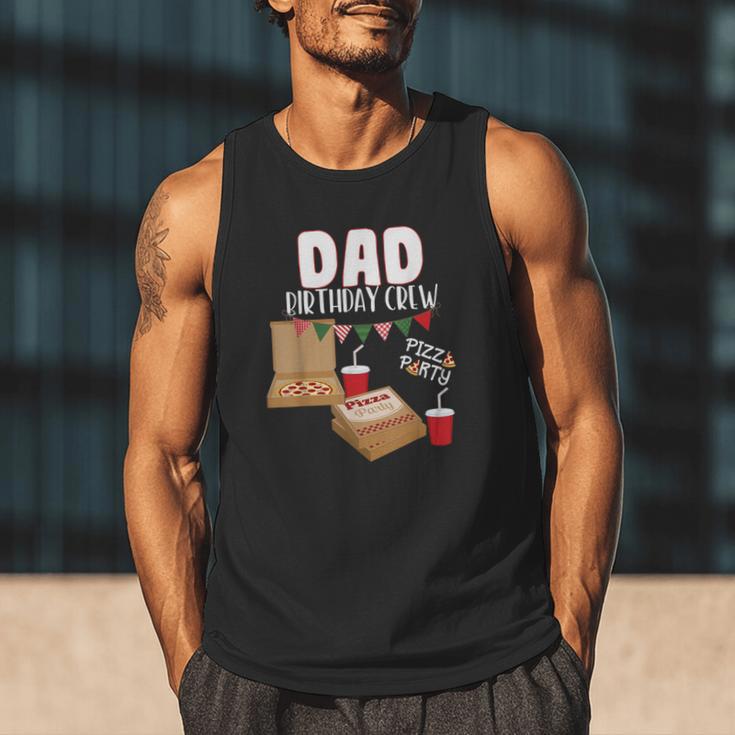 Dad Birthday Crew Pizza Theme Birthday Pizza Lover Party Men Tank Top