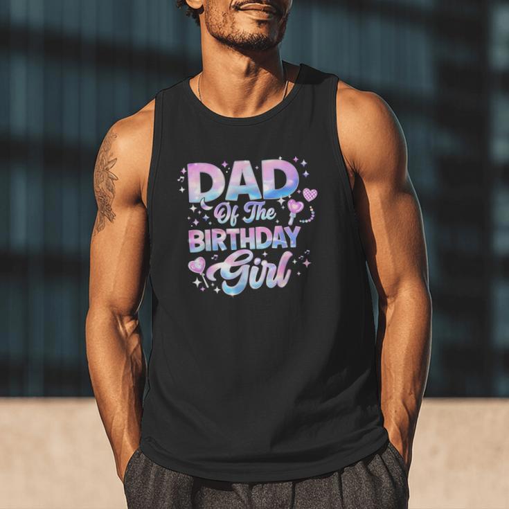 Dad Of The Birthday Girl Kpop Family Matching Party Men Tank Top