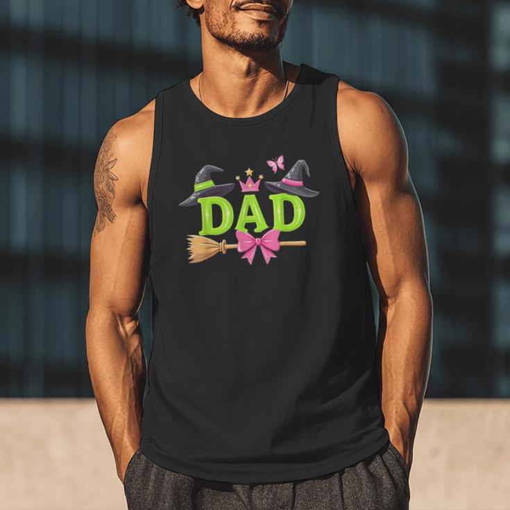 Dad Of The Birthday Girl Witch Family Party Decorations Men Tank Top