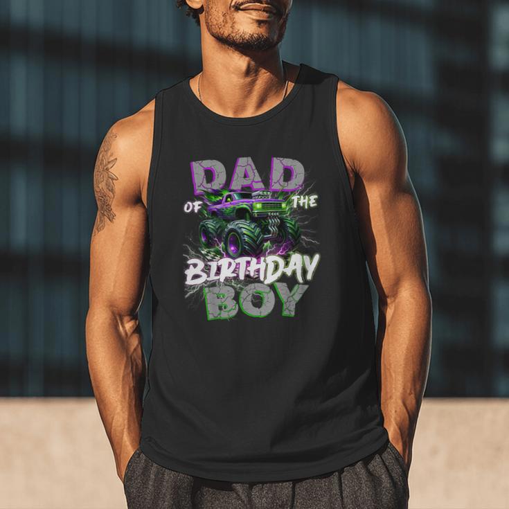 Dad Of The Birthday Monster Truck Family Matching Party Men Tank Top
