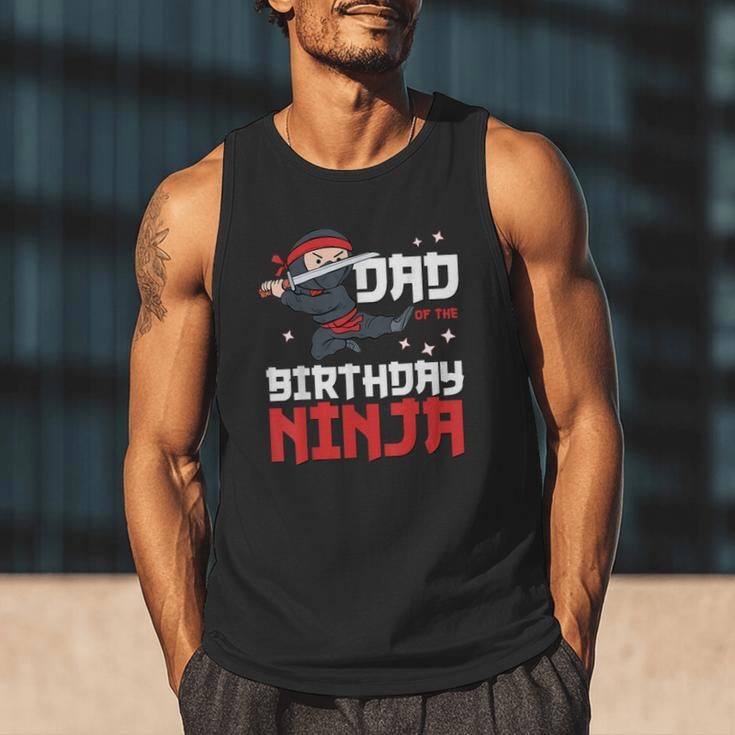 Dad Of The Birthday Ninja Daddy Party Best Father Boy Pop Men Tank Top