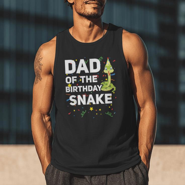 Dad Of The Birthday Snake Themed Birthday Party Men Tank Top