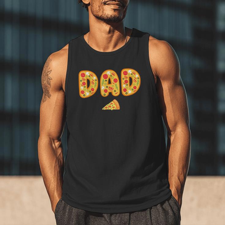 Dad Daddy Matching Birthday Squad Crew Pizza Family Men Tank Top