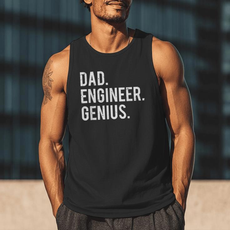 Dad Engineer Genius Cute Engineering Father Men Tank Top