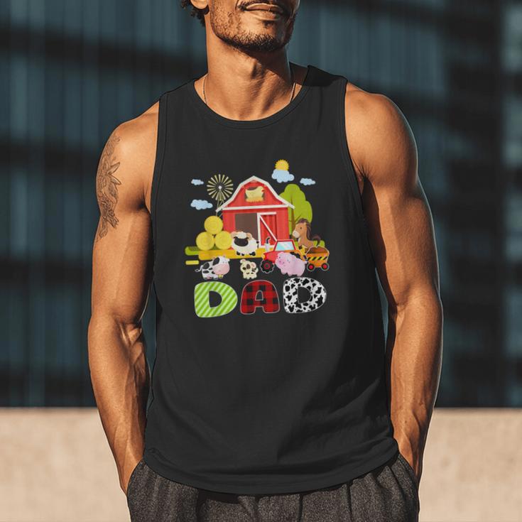 Dad Farm Animal Birthday Family Matching Party Men Tank Top Dad Farm Animal Birthday Family Matching Party Men Tank Top