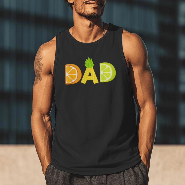 Dad Fruitarian Lover Summer Father Fruit Slice Men Tank Top