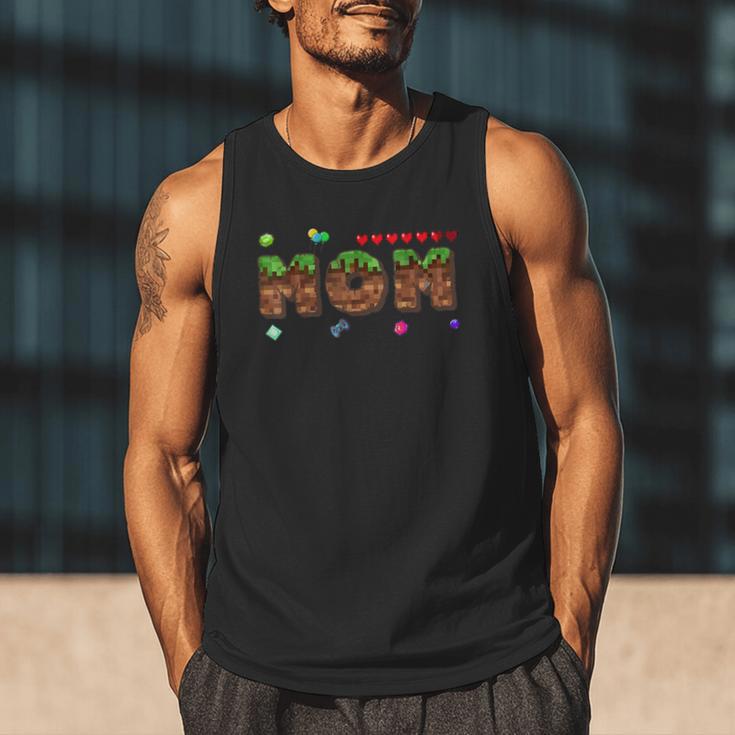 Dad And Mom Of The Birthday Boy Pixel Game Matching Family Men Tank Top