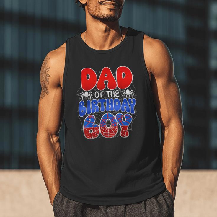 Dad And Mom Birthday Boy Spider Family Matching Men Tank Top