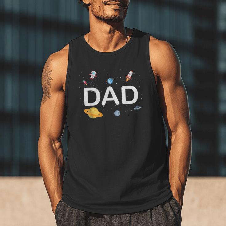Dad Outer Space Birthday Party Family Boys Girls Men Tank Top
