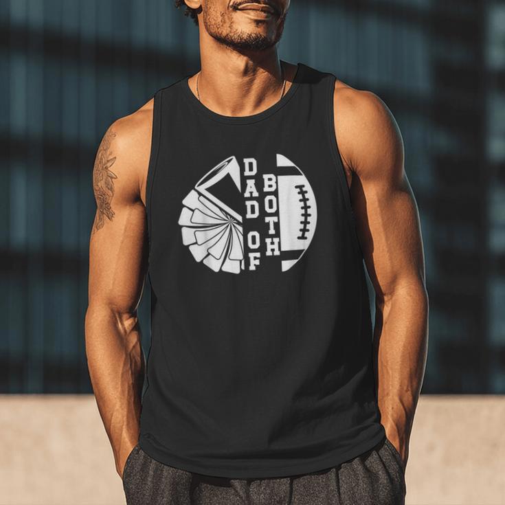 Dad Of Both Proud Football And Cheer Dad Men Tank Top