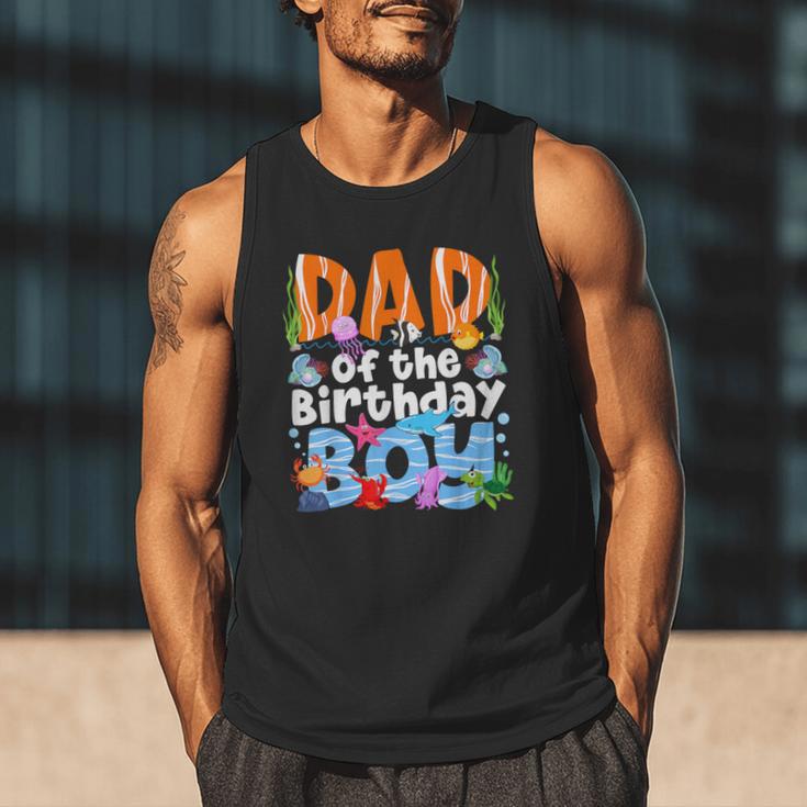 Dad Under Sea Birthday Party Boys Ocean Sea Animals Themed Men Tank Top Dad Under Sea Birthday Party Boys Ocean Sea Animals Themed Men Tank Top