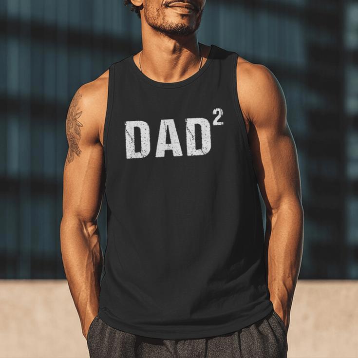 Dad Squared Dad Of Two Men Tank Top