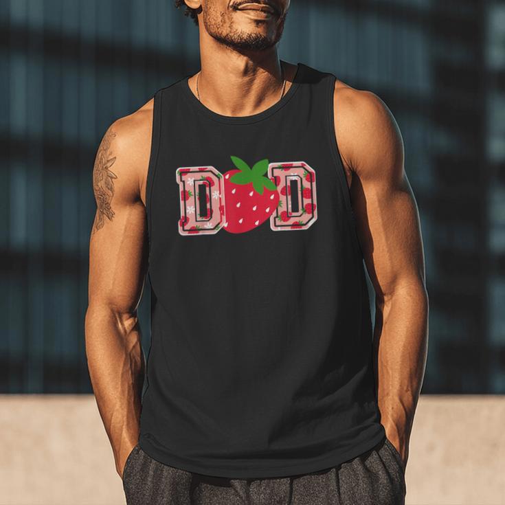 Dad Strawberry Birthday Men Tank Top