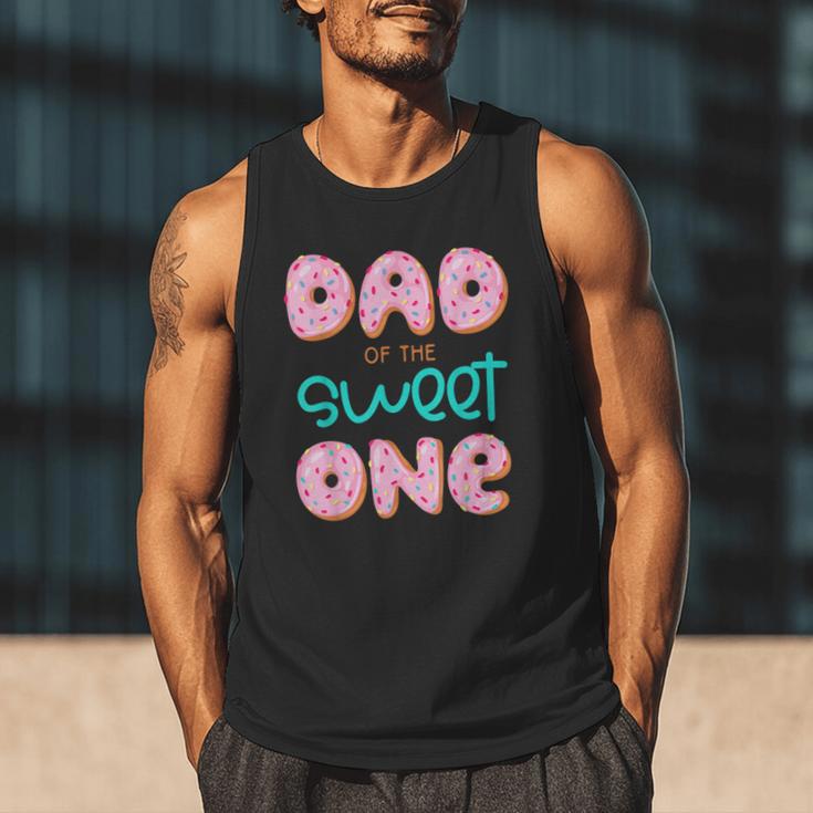 Dad Of Sweet One First Birthday Matching Family Donut Theme Men Tank Top