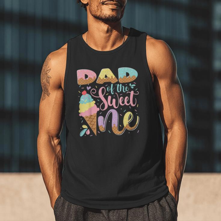 Dad Of The Sweet One Ice Cream 1St Birthday Party Men Tank Top