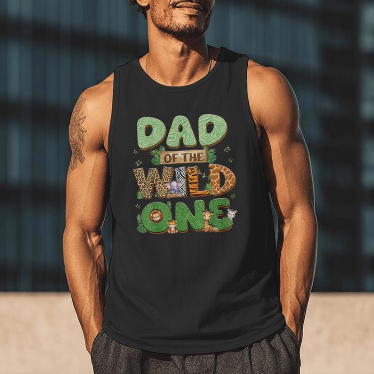 Dad Of The Wild One Birthday Family Matching Party Decor Men Tank Top