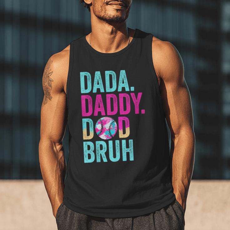 Dada Daddy Dad Bruh Baseball Drip Ice Cream Dad Bruh Men Tank Top