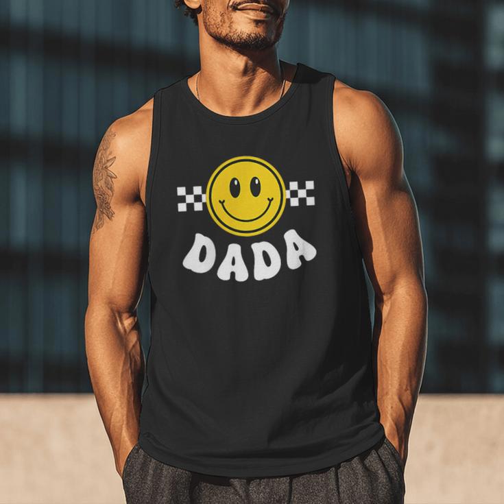 Dada One Happy Dude Birthday Theme 1st Family Matching Mom Men Tank Top