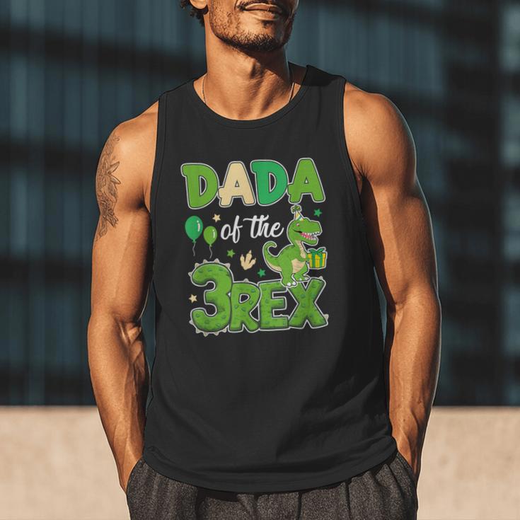 Dada Of The Three Rex Birthday Dinosaur Family Matching Men Tank Top