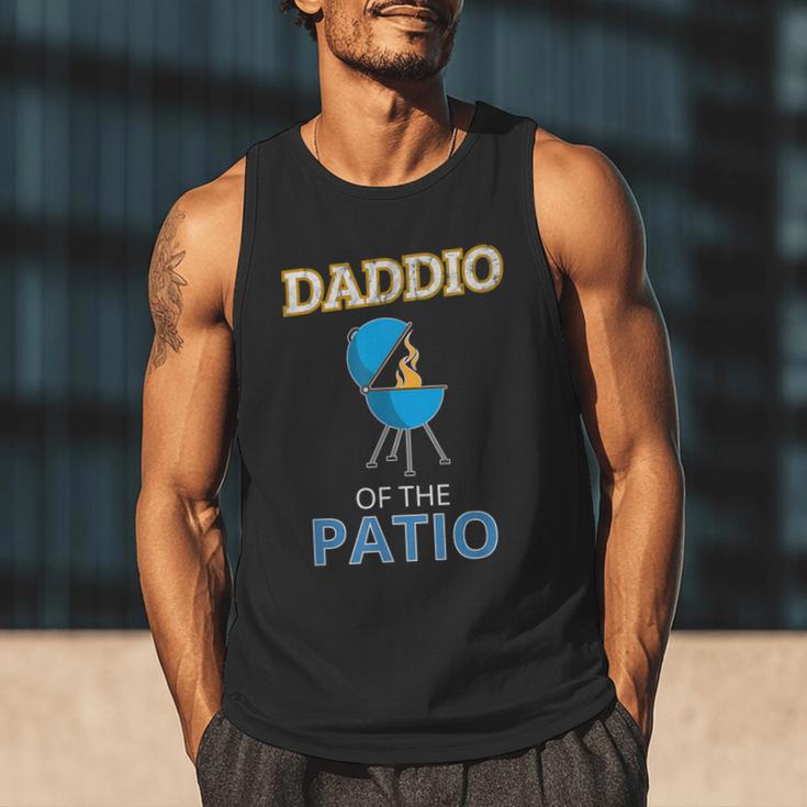 Daddio Of The Patio Fathers Day BBQ Grill Dad Men Tank Top
