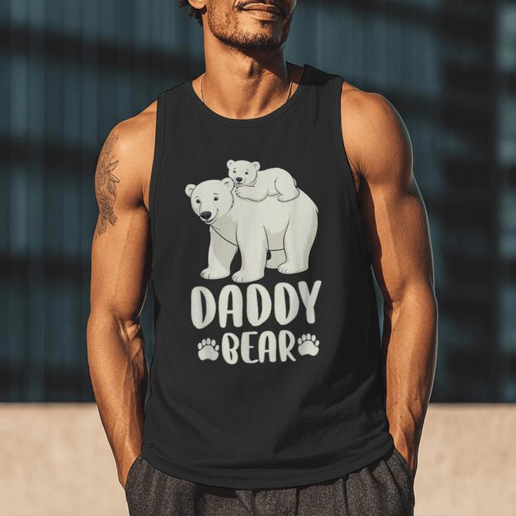 Daddy Bear And Cub Polar Bear Men Tank Top