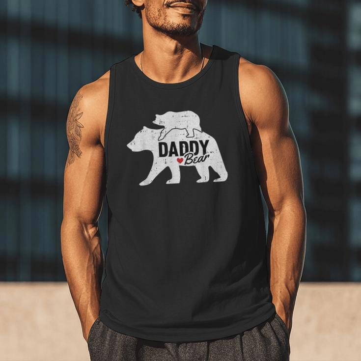 Daddy Bear Fathers Day Cute Baby Cub Papa Dad-a Pops Small Men Tank Top