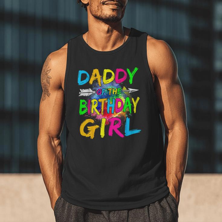 Daddy Of The Birthday Girl Retro 80's Party Men Tank Top