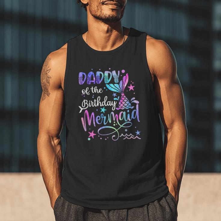 Daddy Of The Birthday Mermaid Matching Family Party Father's Men Tank Top Daddy Of The Birthday Mermaid Matching Family Party Father's Men Tank Top