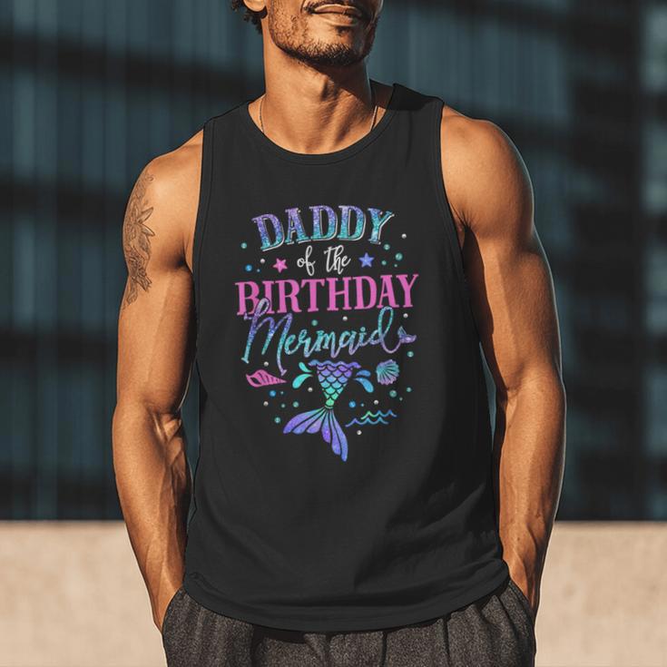 Daddy Of The Birthday Mermaid Party Matching Family Dad Men Tank Top