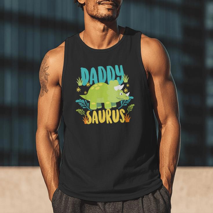Daddy Dad Saurus Rex Dinosaur Dino For Father Men Tank Top