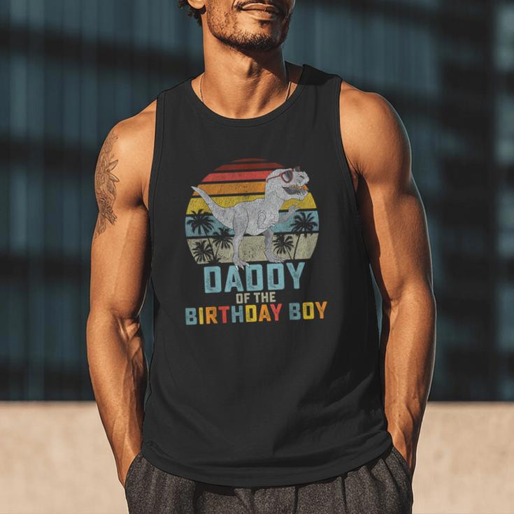 Daddy Dinosaur Of The Birthday Boy Dad Matching Family Men Tank Top