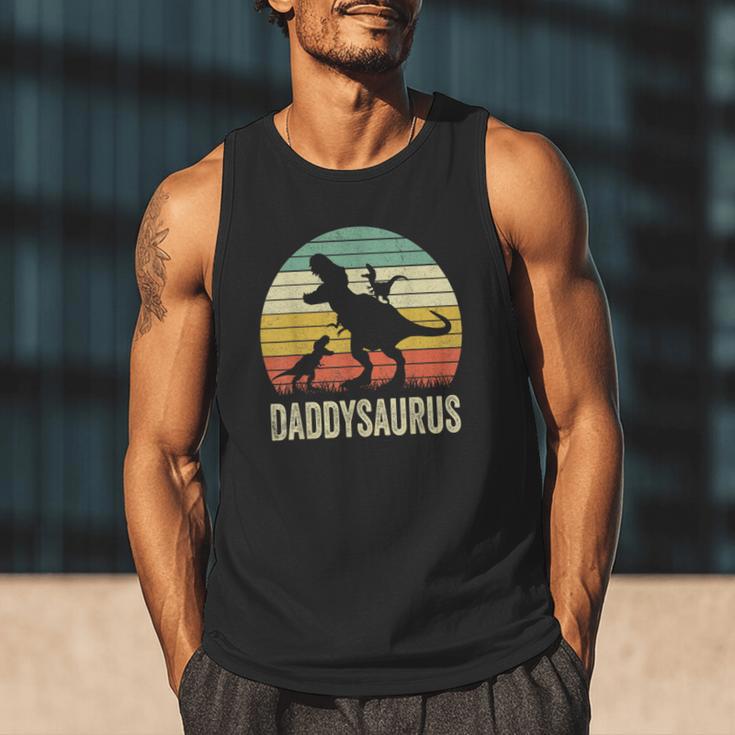 Daddy Dinosaur Daddysaurus 2 Kids For Dad Men Tank Top