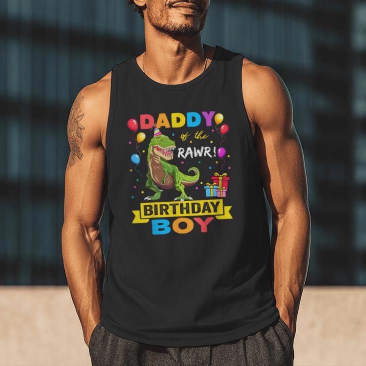 Daddy Dinosaur Shirt Cute Birthday Boy Family Apparel Men Tank Top