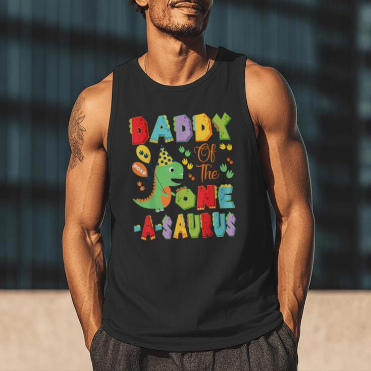 Daddy Of The One-A-Saurus 1St Birthday Boy Dinosaur Men Tank Top