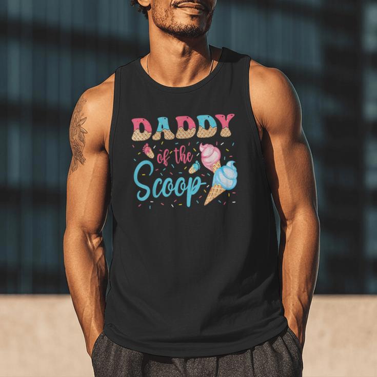 Daddy Of The Scoop Ice Cream Gender Reveal Baby Shower Men Tank Top