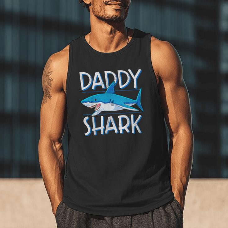 Daddy SharkShirt Fathers Day Family Matching Dad Men Tank Top