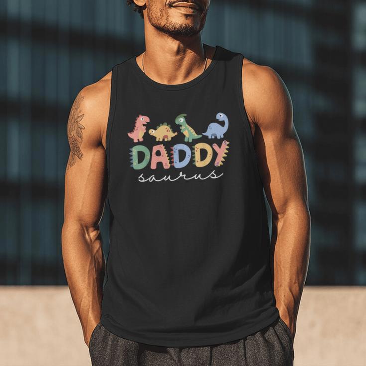 DaddysaurusRex Dinosaur Dad Daddy Saurus Family Men Tank Top