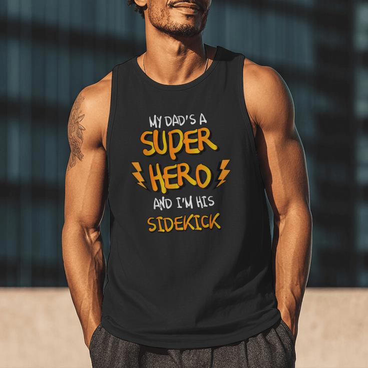 My Dads a Superhero Shirt Cool KidsShirt Men Tank Top