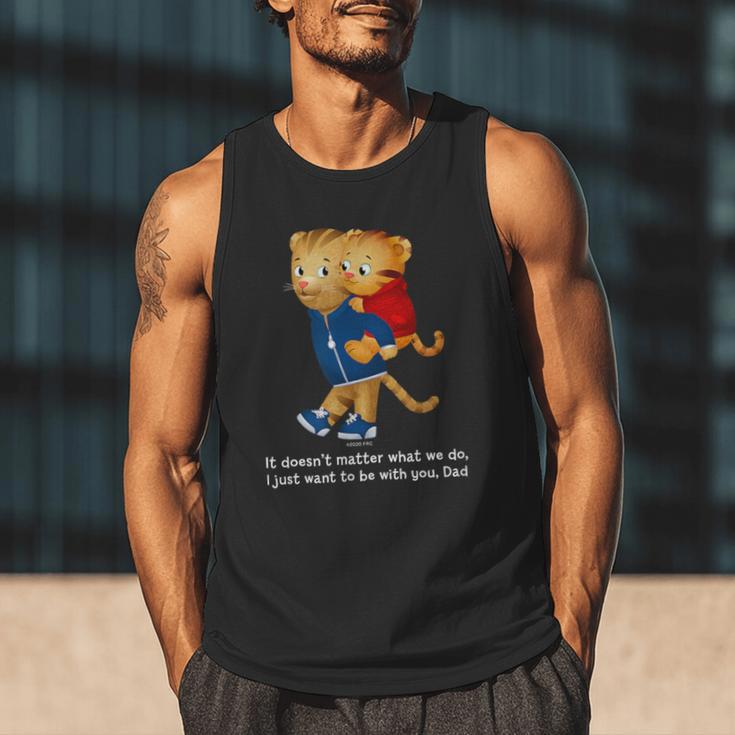Daniel And Dad Tiger Dark Shirt Men Tank Top