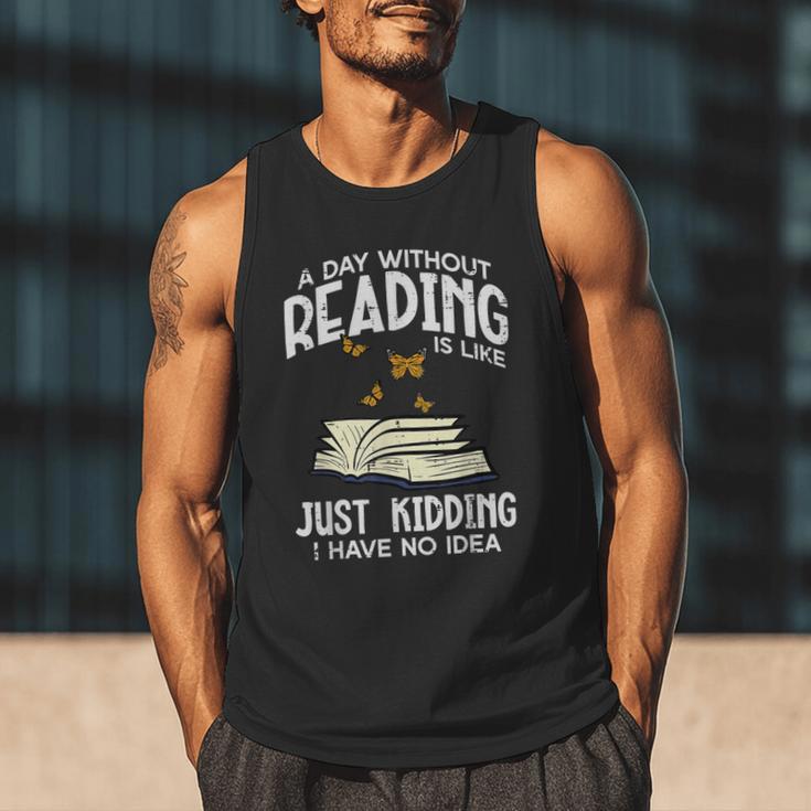 Day Without Reading Read Librarian Book Men Women Kids Men Tank Top Day Without Reading Read Librarian Book Men Women Kids Men Tank Top