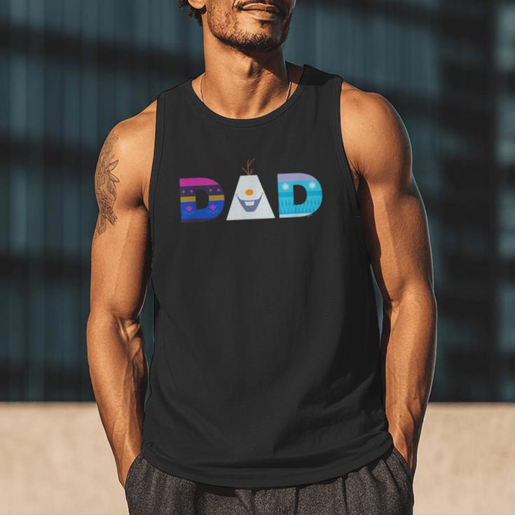 Disney Frozen Elsa Anna Olaf Dad Father's Day Birthday Men Tank Top