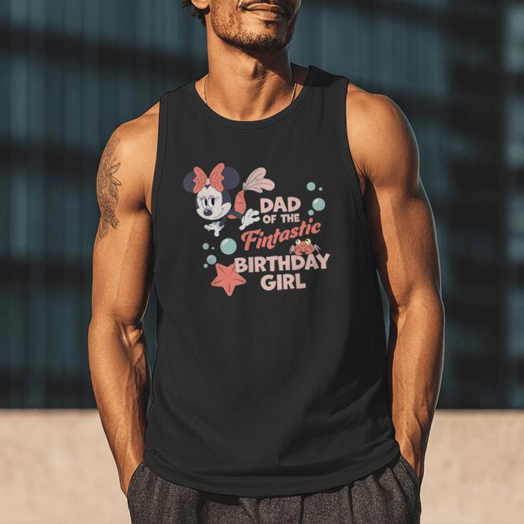 Disney Minnie Mouse Mermaid Dad Of The Birthday Girl Men Tank Top