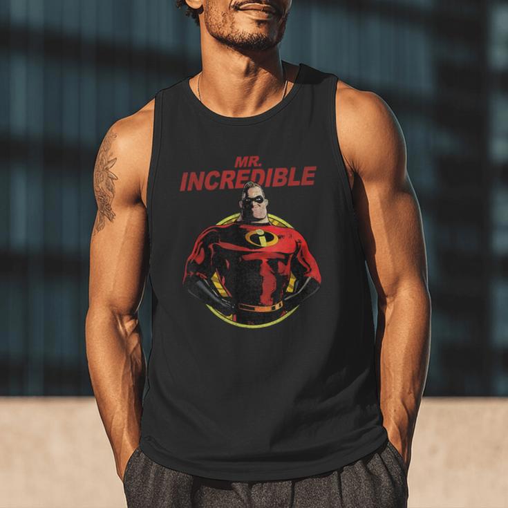 Disney Pixar The Incredibles 2 Mr Incredible Vintage Dad Men Tank Top