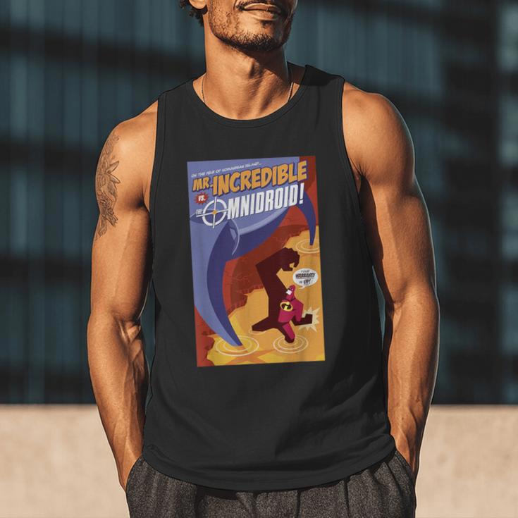 Disney Pixar The Incredibles Omnidroid Comic Book Cover Men Tank Top
